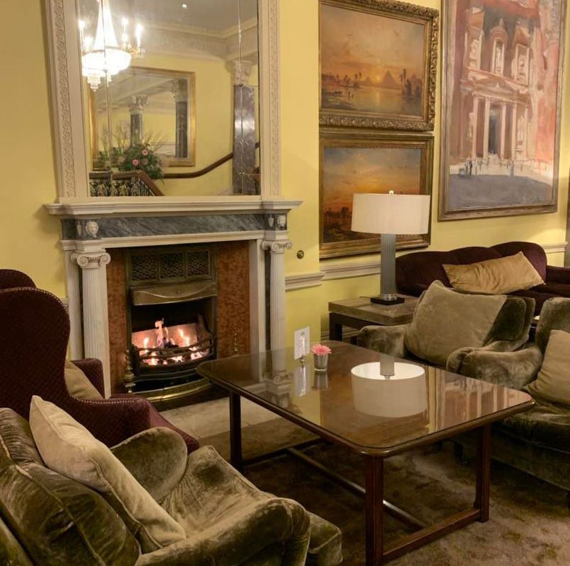 Fireside lounge at Stoke Park